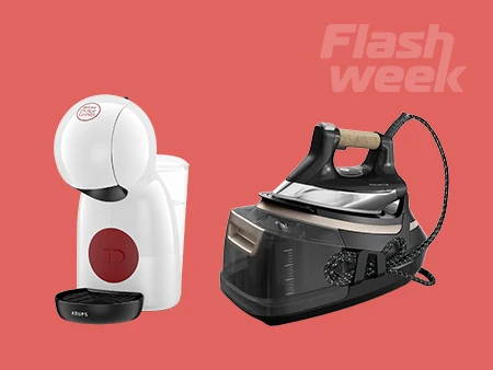 Preços baixos em máquinas de café e ferros de engomar || 18/02 a 24/02