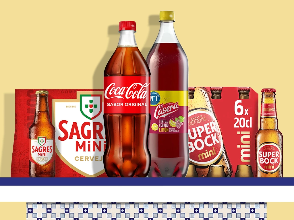 Refrigerantes, cervejas e sangria