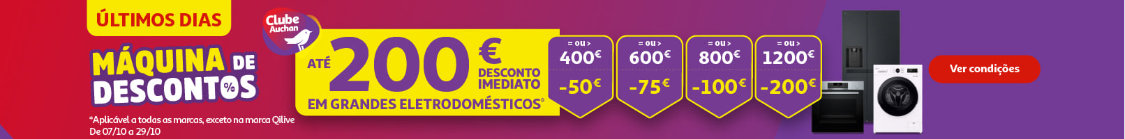 Campanha Máquina Descontos ÚLTIMOS DIAS || 27/10 a 29/10/2026 | Auchan