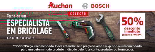 Campanha Coleção Ferramentas Bosch || 01/02 a 03/03 | Auchan