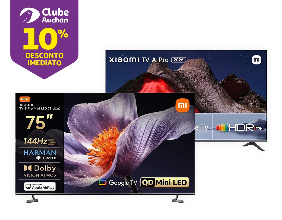 Numa seleção de TVs Xiaomi || 01/05 a 31/05