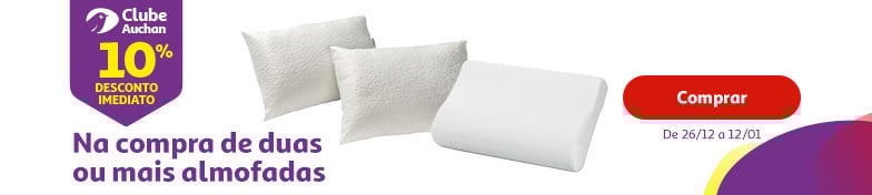 Campanha Clube Auchan 2 ou mais almofadas || 26/12 a 12/01| Auchan