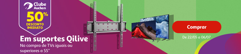 Campanha TV >55 50% suportes Qilive Clube Auchan || 22/05 a 06/07 | Auchan