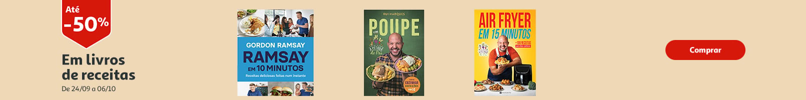 Campanha Livros receitas || 24/09 a 06/10/2026 | Auchan