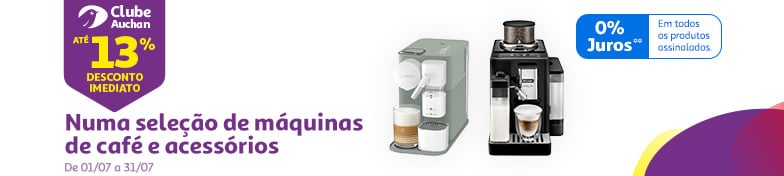 Numa seleção de máquinas de café e acessórios || 01/07 a 31/07 | Auchan