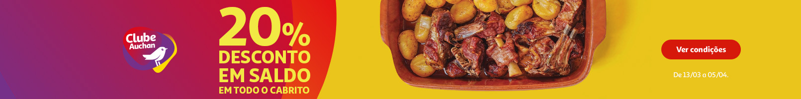 Campanha Clube Auchan Cabrito || 13/03 a 04/04 | Auchan