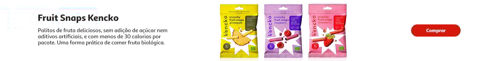 Future Taste: Fruit Snaps, Kencko || Até 31/12 | Auchan