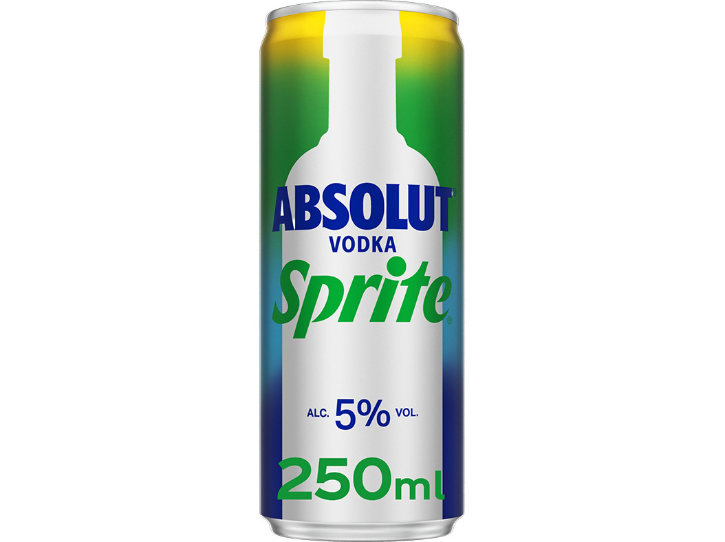 Cocktail absolut and sprite 0.25l (sdr)