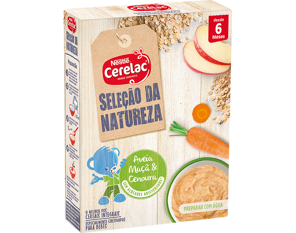 Farinha láctea cerelac integral aveia maçã e cenoura 240g