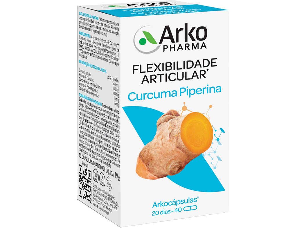 Suplemento Arkocapsulas Curcuma 40caps Arkocapsulas