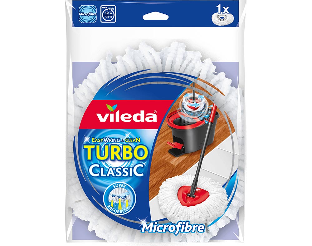 Recarga para esfregona turbo 100% microfibras vileda