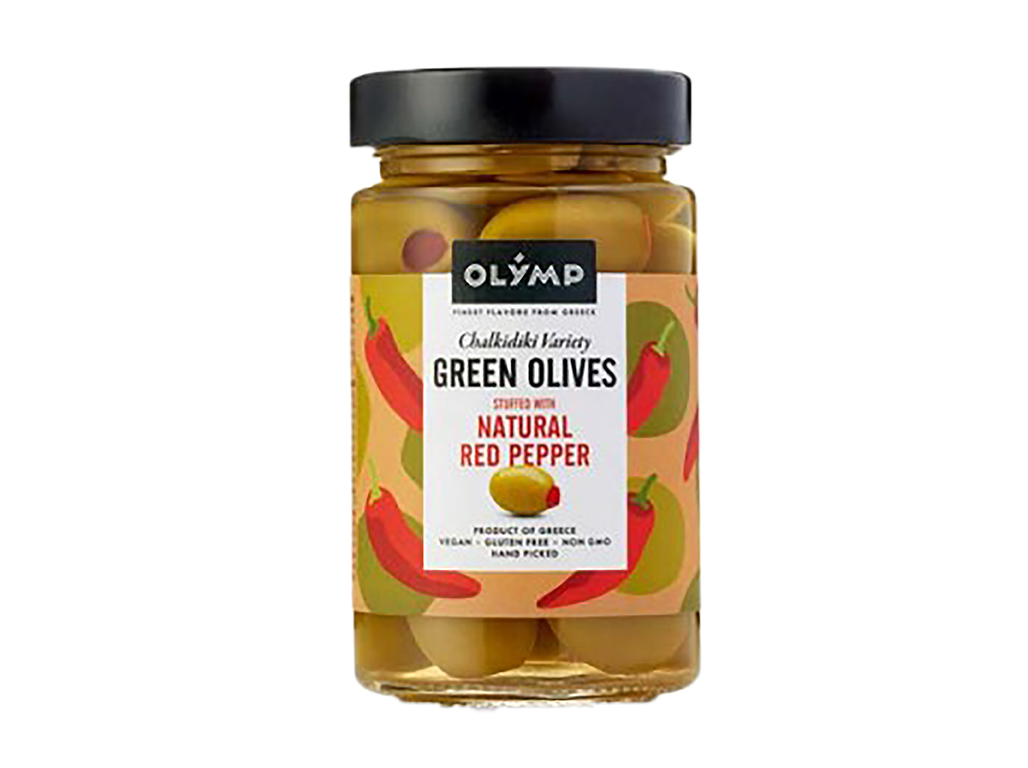 Azeitona Verde Olymp Recheadas C/ Pimentão 170g Olymp