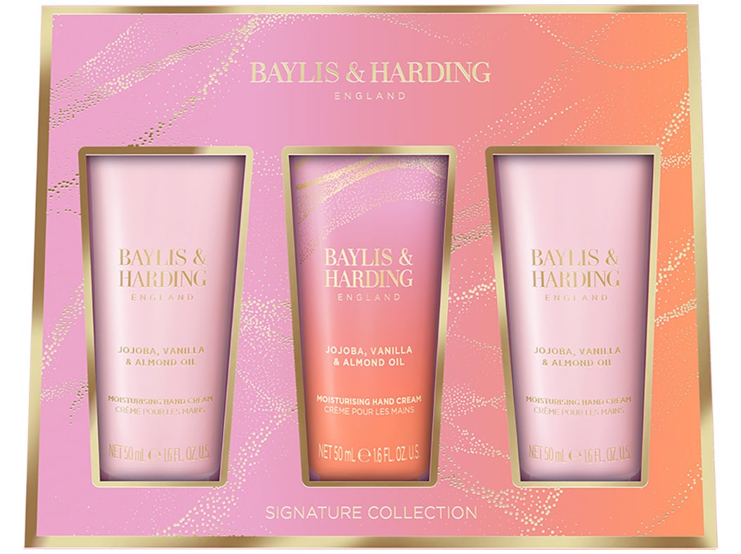 Conjunto Mãos Baylis & Harding Lux Peach Hand Treats 3x50ml