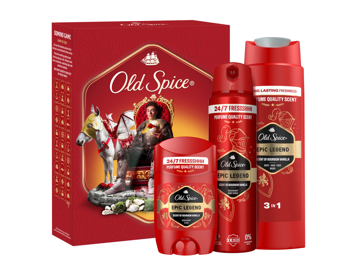 Conjunto Old Spice Epic Legend Stick+spray+face/bd/hair Wash