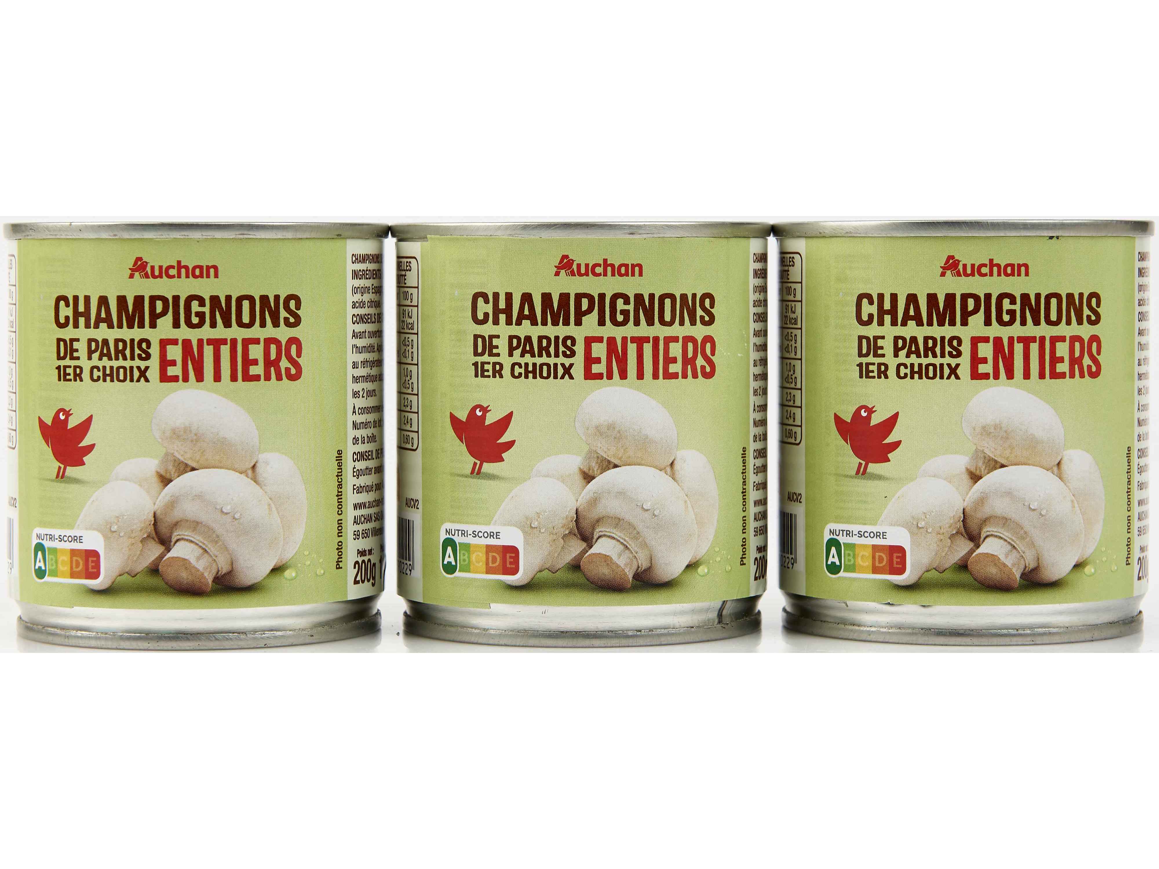 Cogumelos Inteiros Auchan 3x115g Auchan