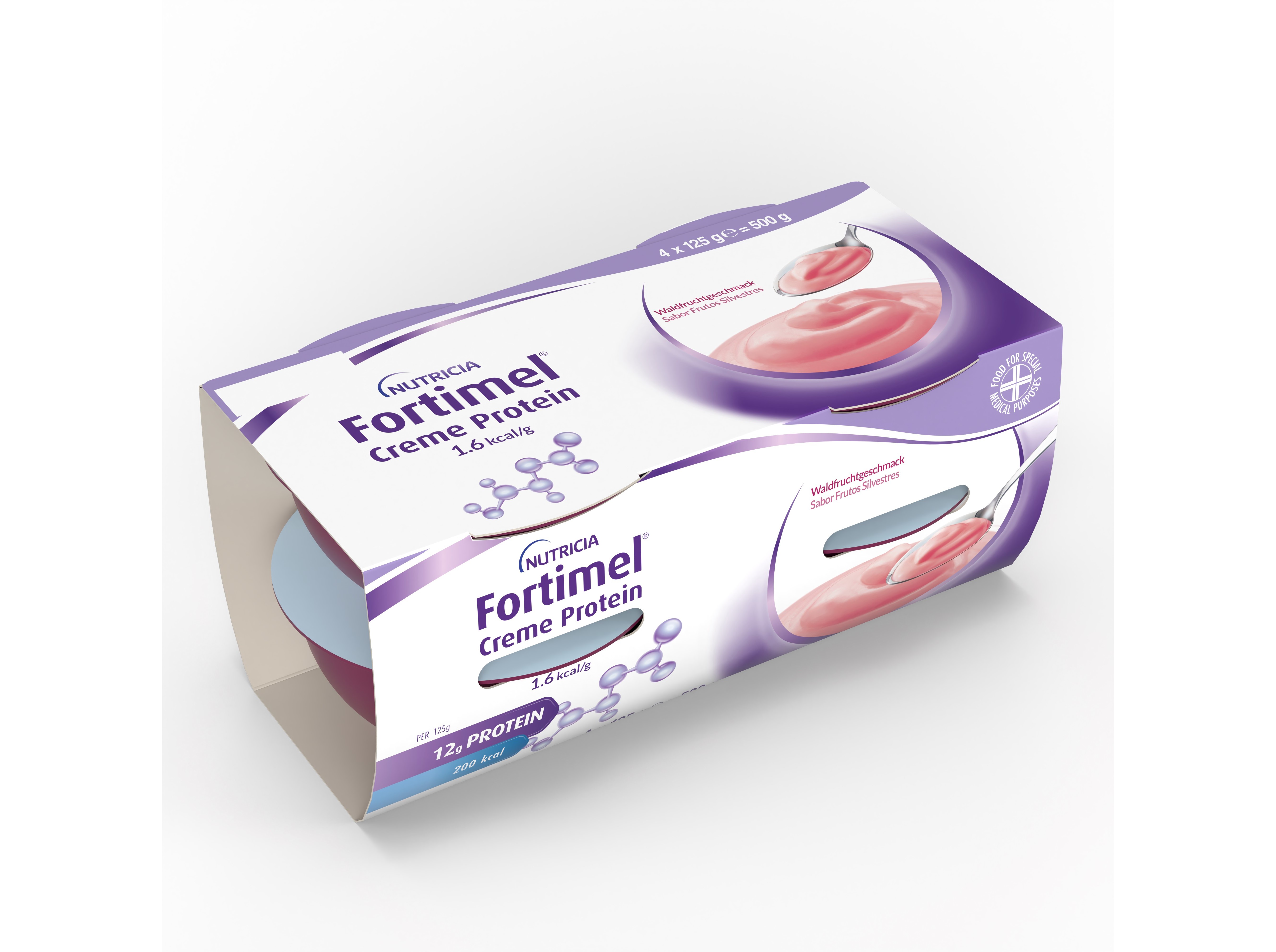 Suplemento Fortimel Creme Frutos Silvestres 4x125g
