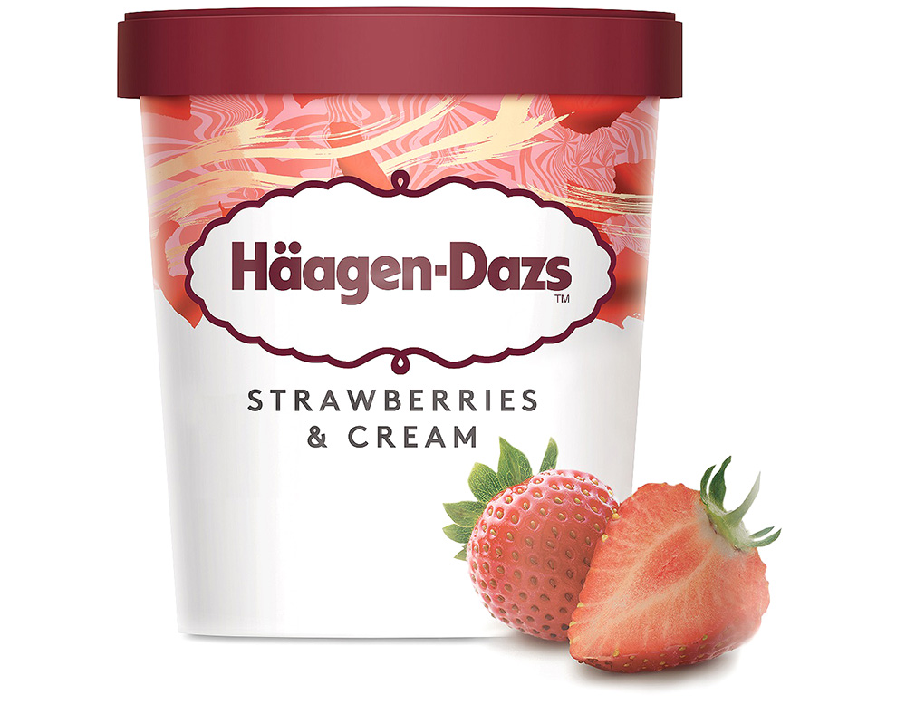 Gelado Häagen-dazs Morango 460ml