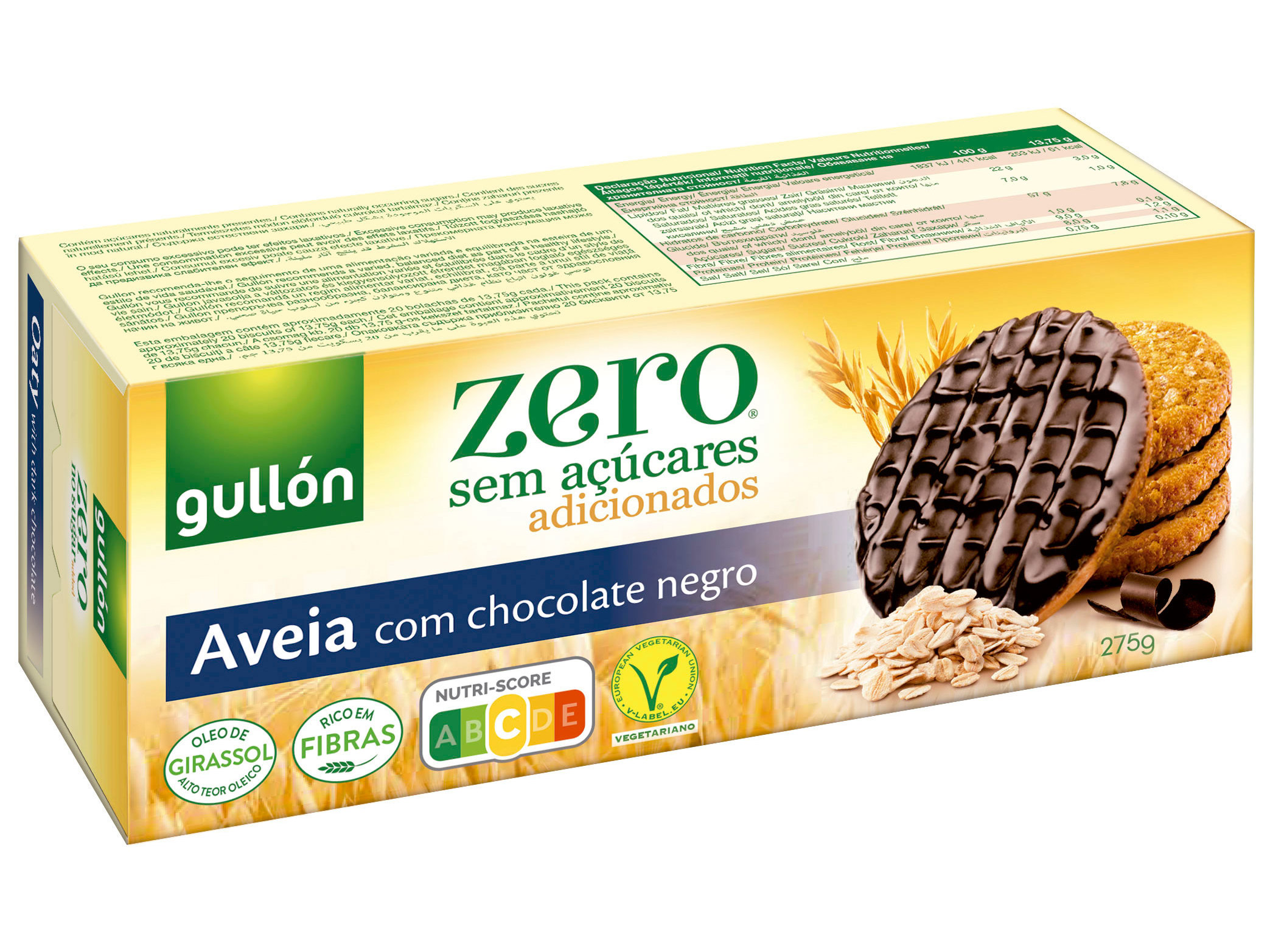 Bolacha gullon diet nature 275g