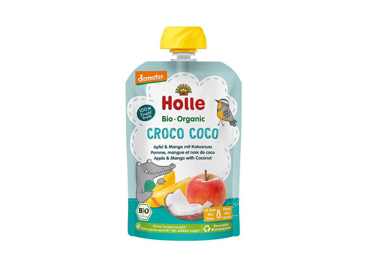 Saqueta Bio Holle Maçã Manga E Côco 8m 100g Holle
