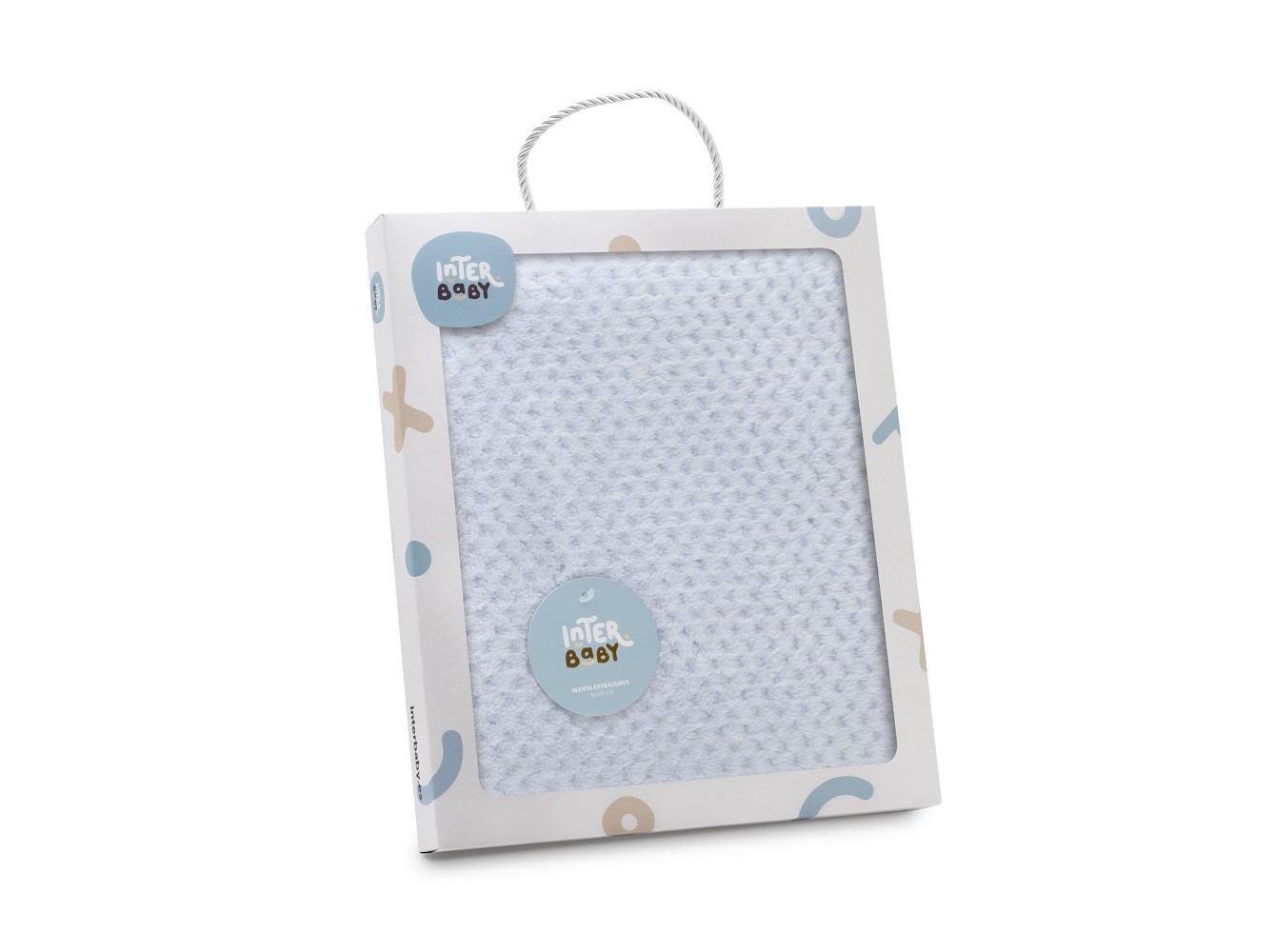 Manta interbaby suave azul 80x110cm