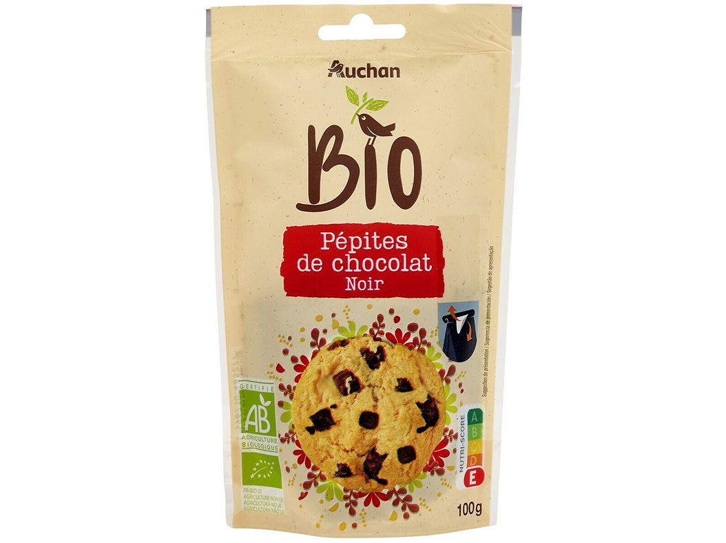 Pepitas De Chocolate Auchan Bio 100g Auchan Bio