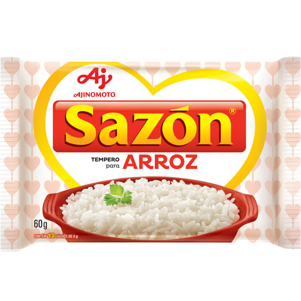 Temperos sazón p/ arroz com sal 60g