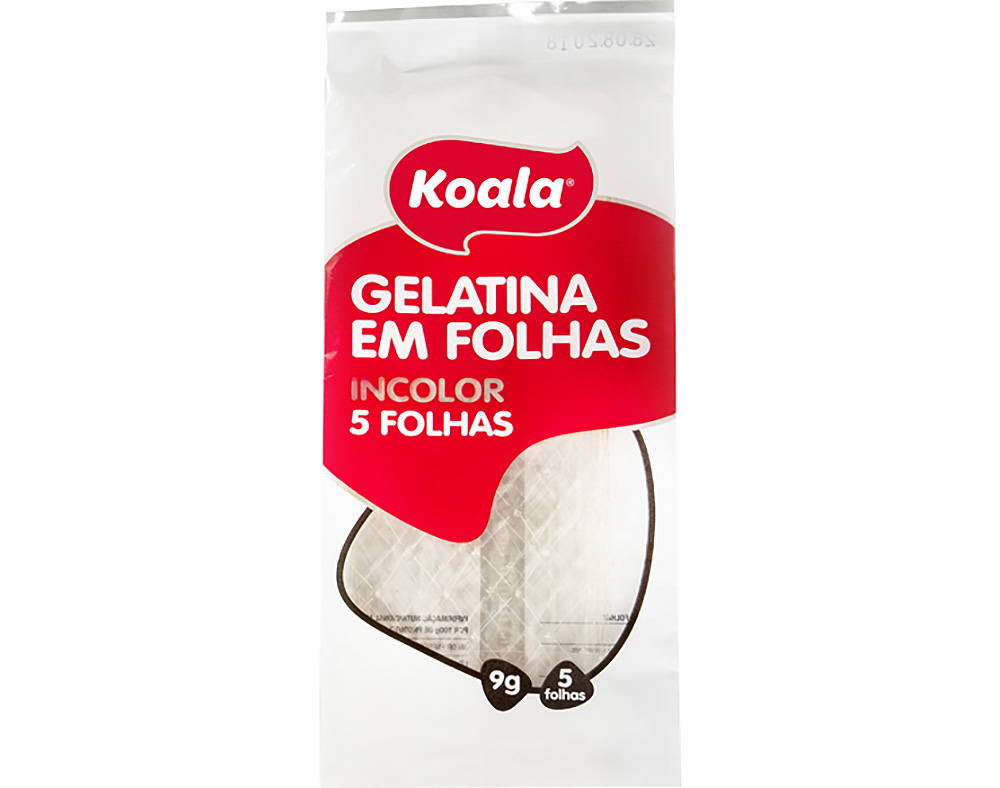 Gelatina koala em folhas 9g