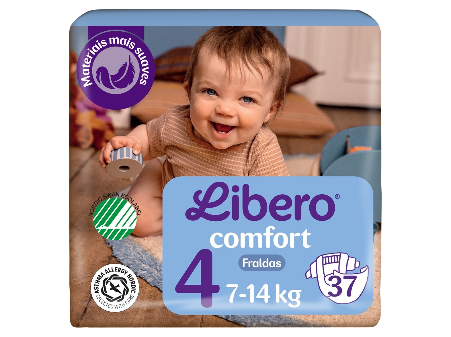 Fraldas libero comfort t4 37un