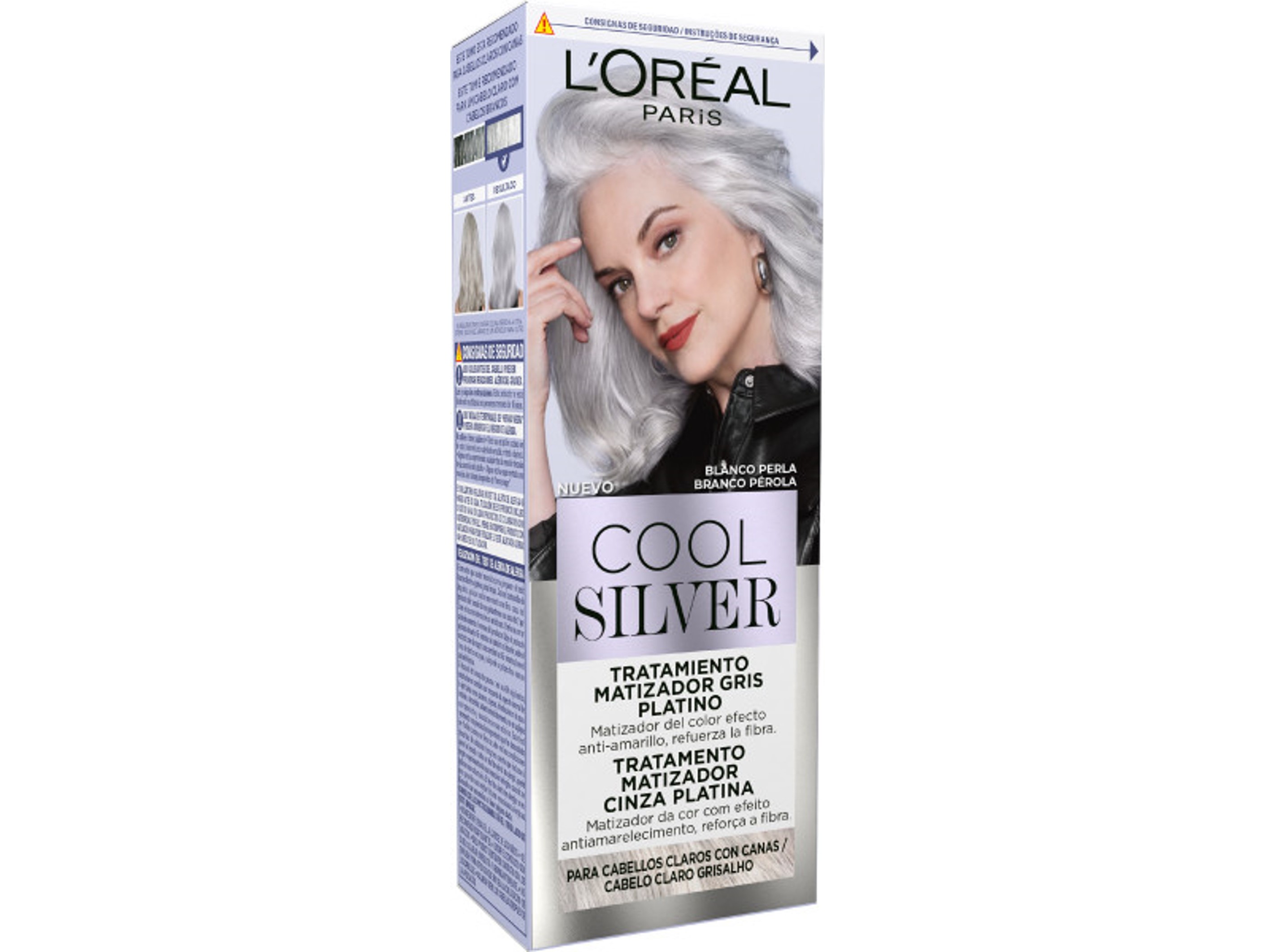 Tratamento cabelo cool silver branco perola