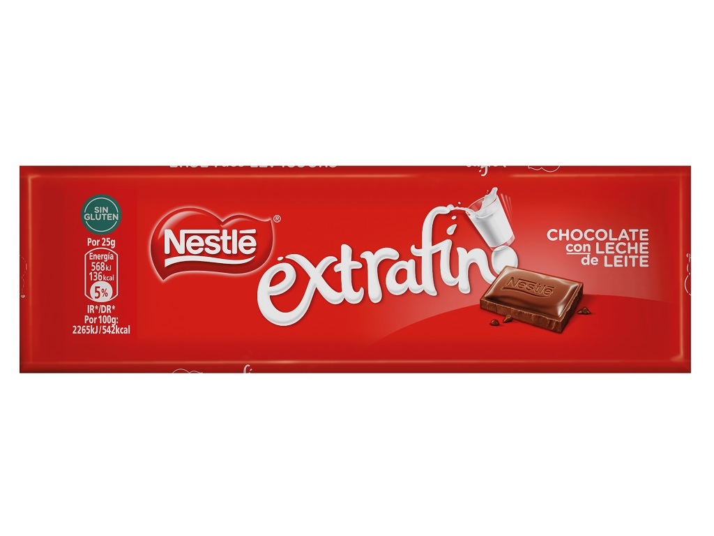 Tablete Nestlé Extrafino Chocolate De Leite 50 G Extrafino
