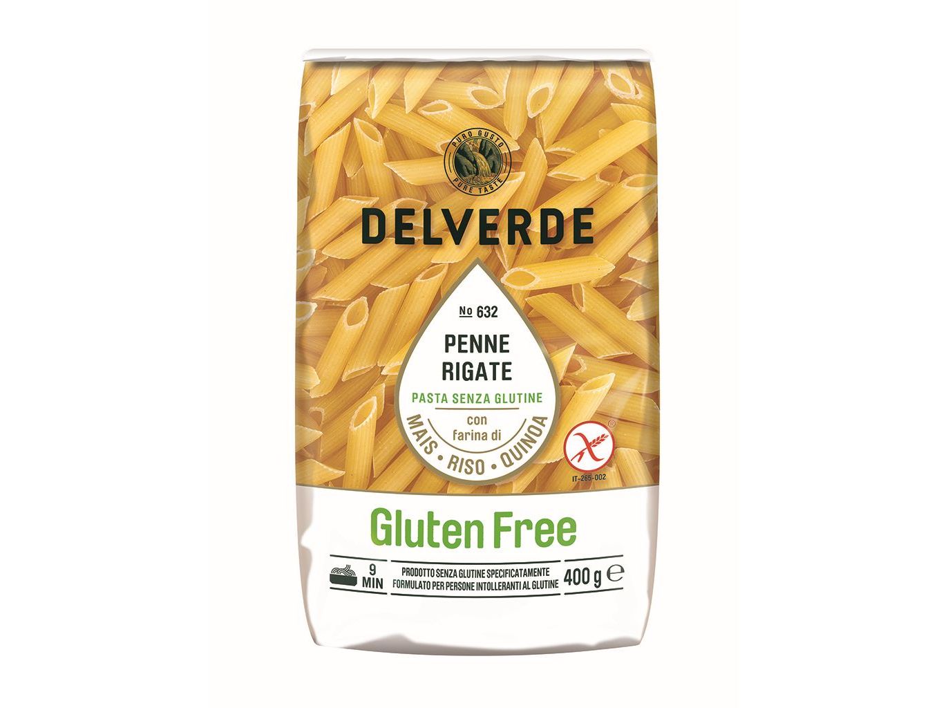 Massa penne delverde glúten free 400g