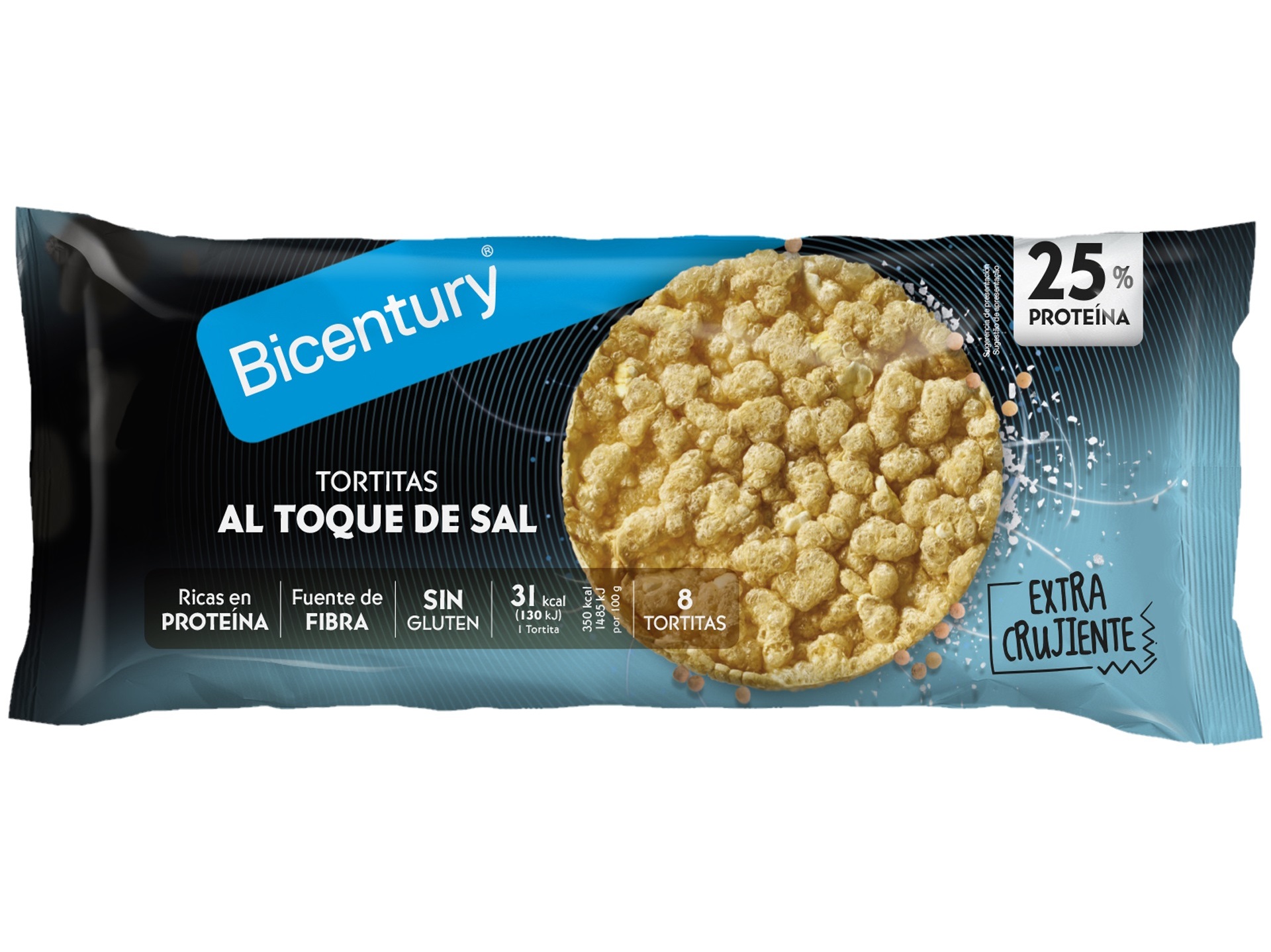 Tortitas bicentury proteina 72g