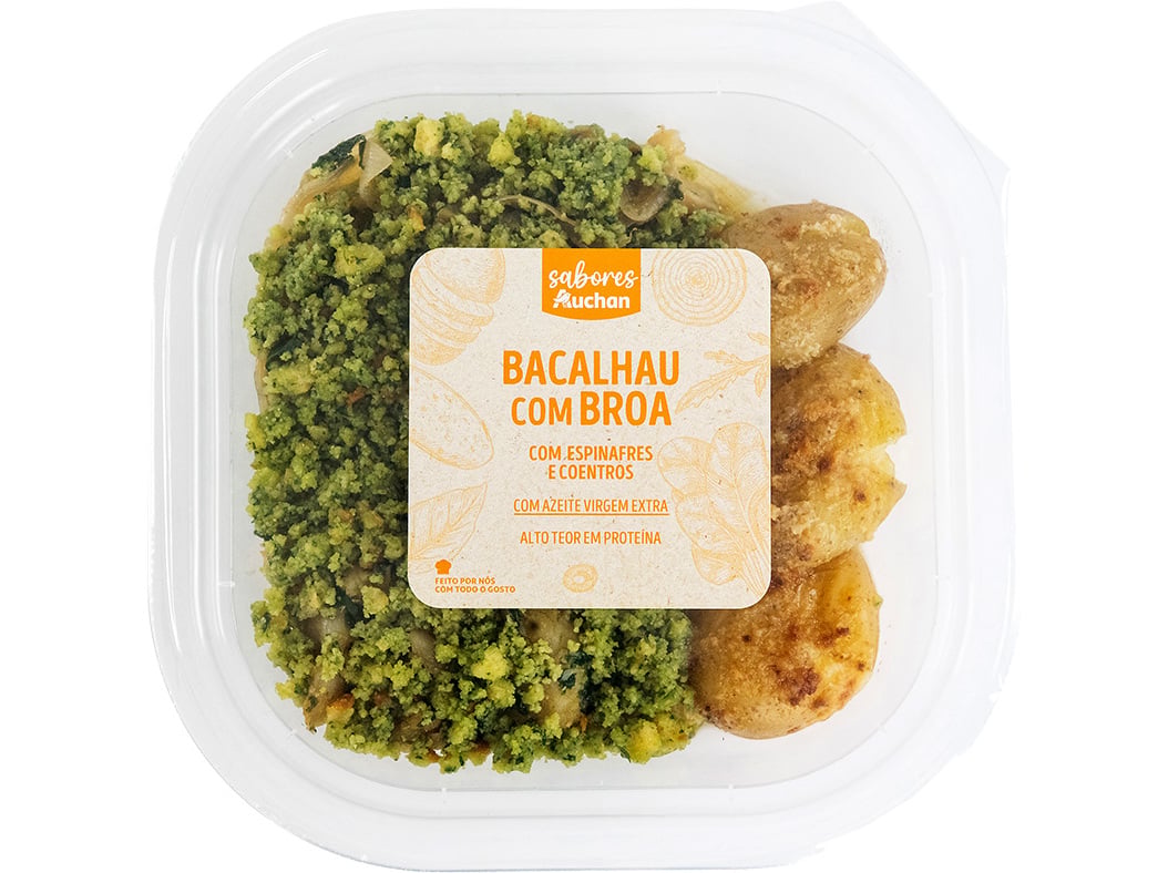 Bacalhau Com Broa Sabores Auchan 300 G Sabores Auchan