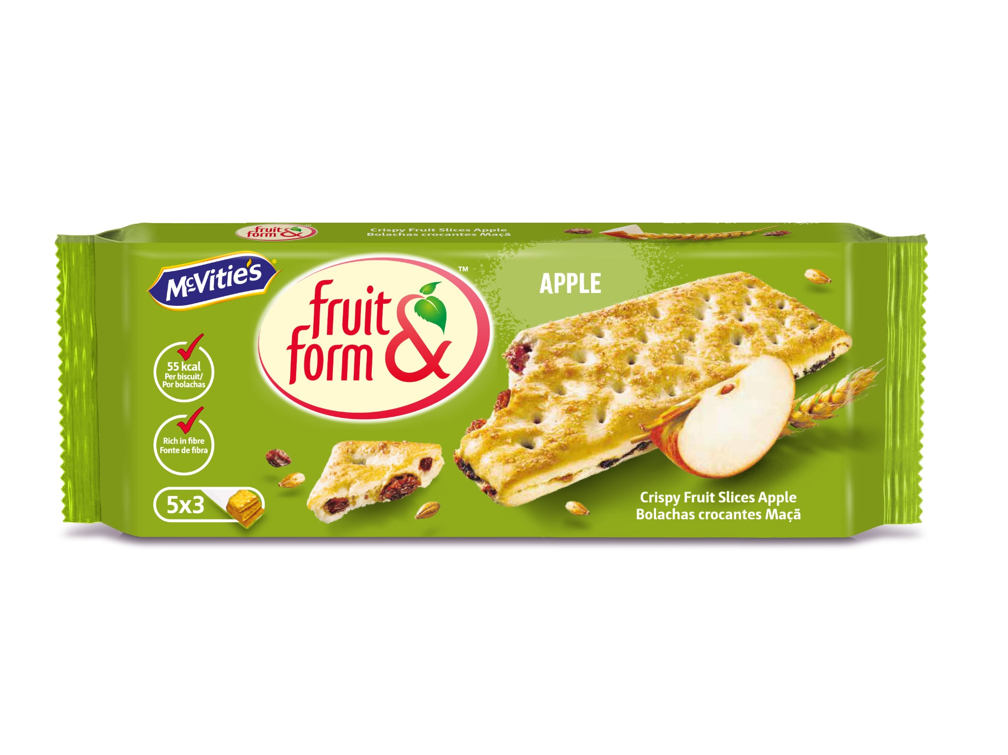 Bolacha mcvitie's maçã canela flow pack 218g