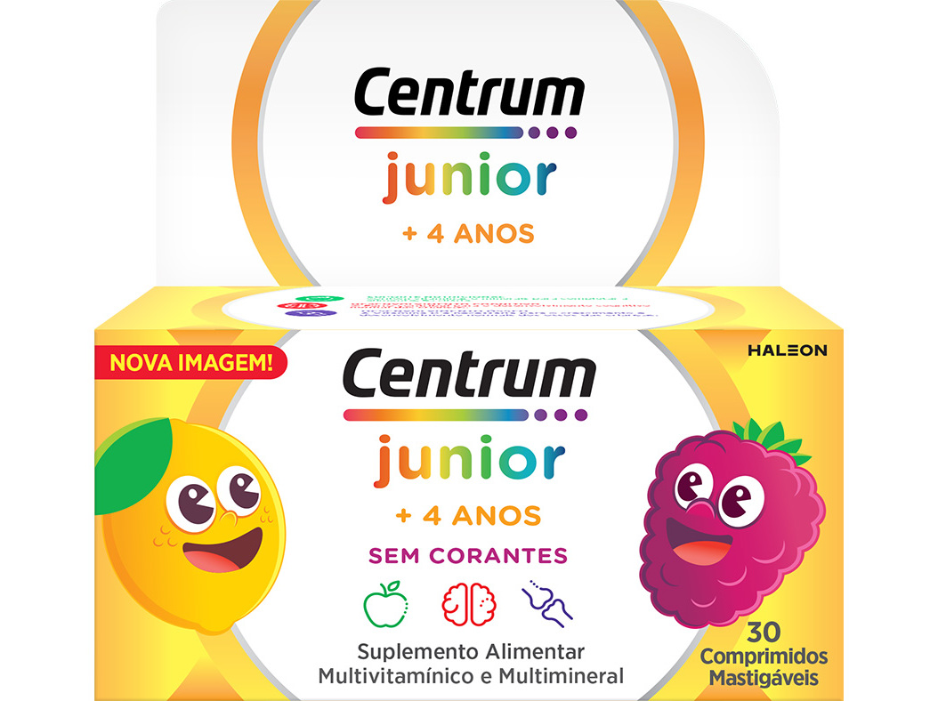 Suplemento Centrum Júnior 30 Comprimidos Mastigáveis Centrum