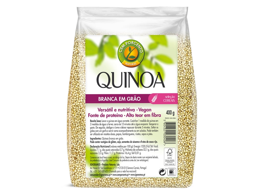 Quinoa Cem Porcento Branca 400g