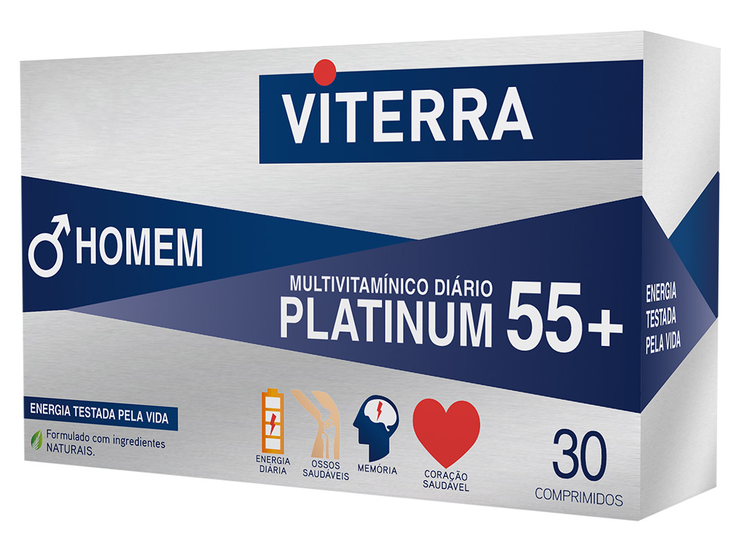 Suplemento Viterra Platinum Homem 55+ 30 Comprimidos Viterra