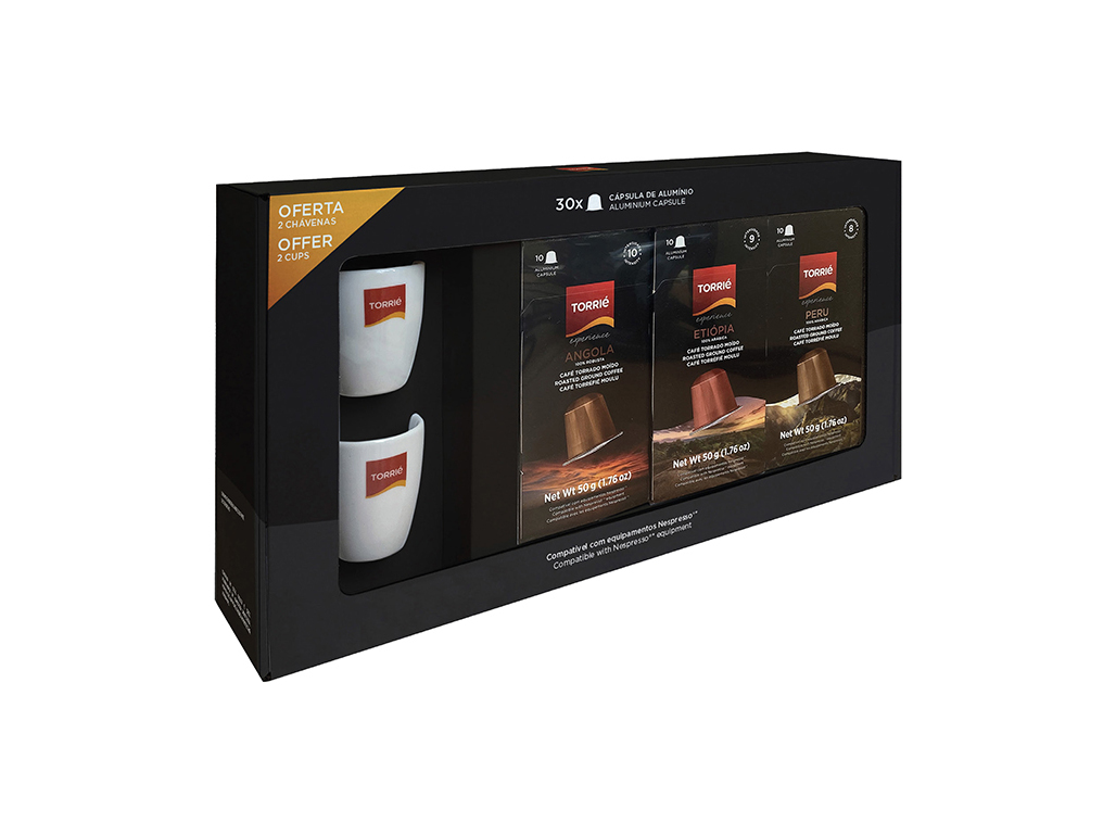 Cápsulas café torrié pack origens 30 un + oferta