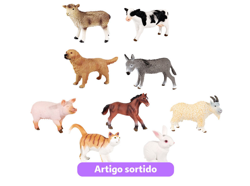 Animais Quinta Kidzup Pote 18 Peças