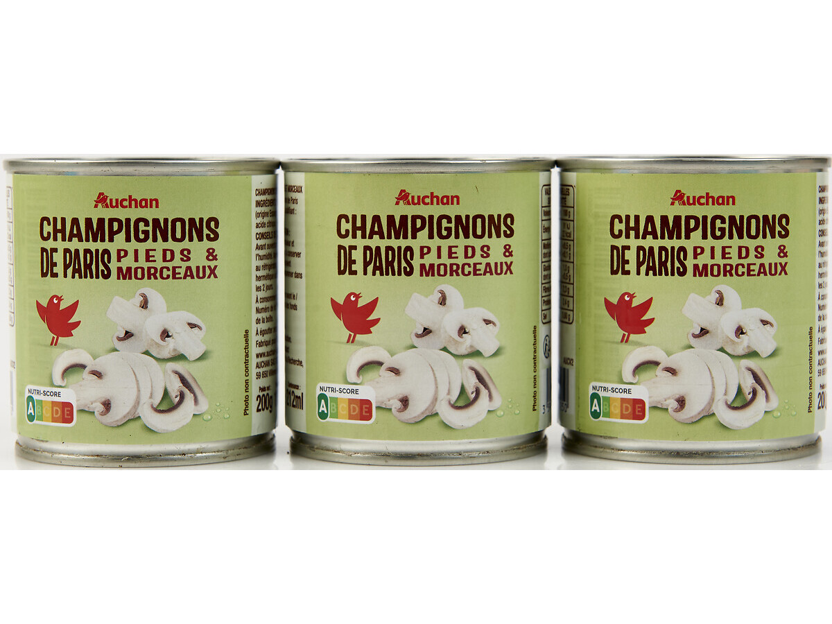 Cogumelos Laminados Auchan 3x200(115)g Auchan