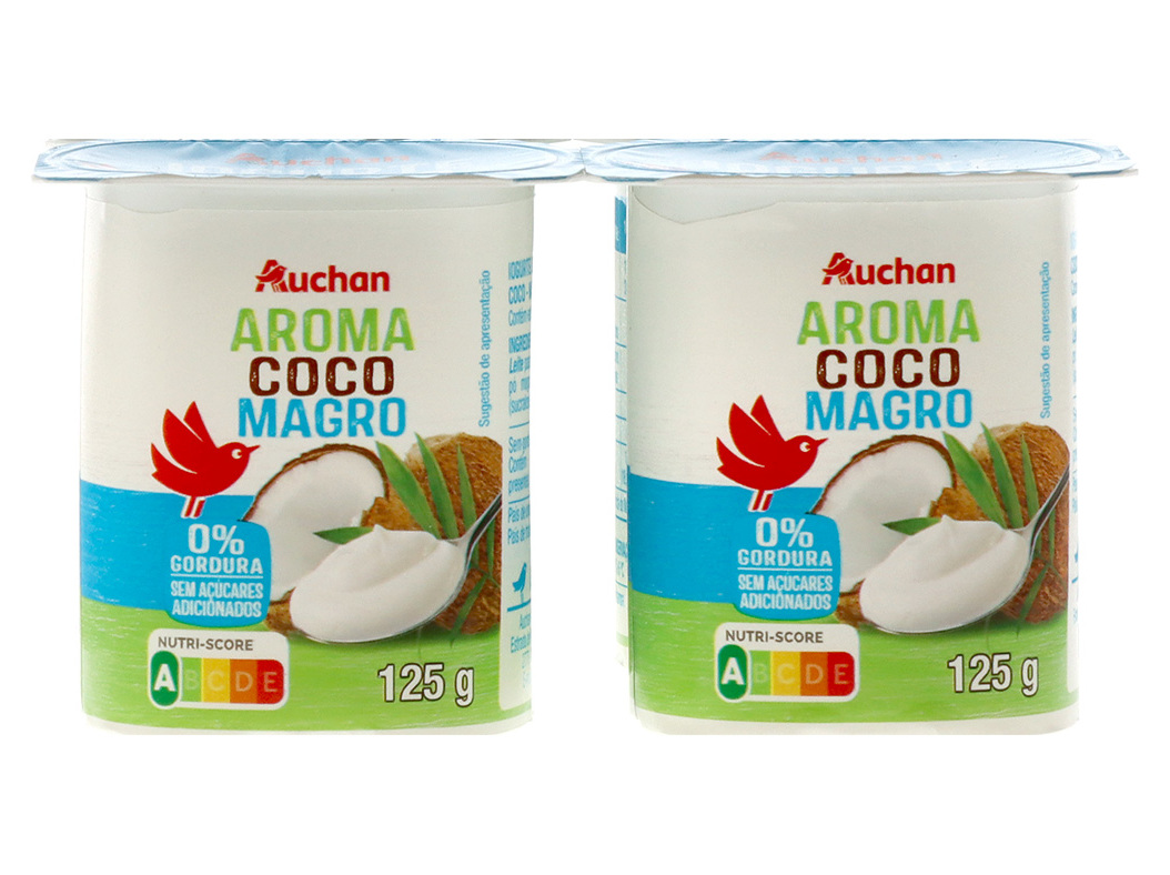 Iogurte Auchan Magro Aroma Côco 4x125g Auchan