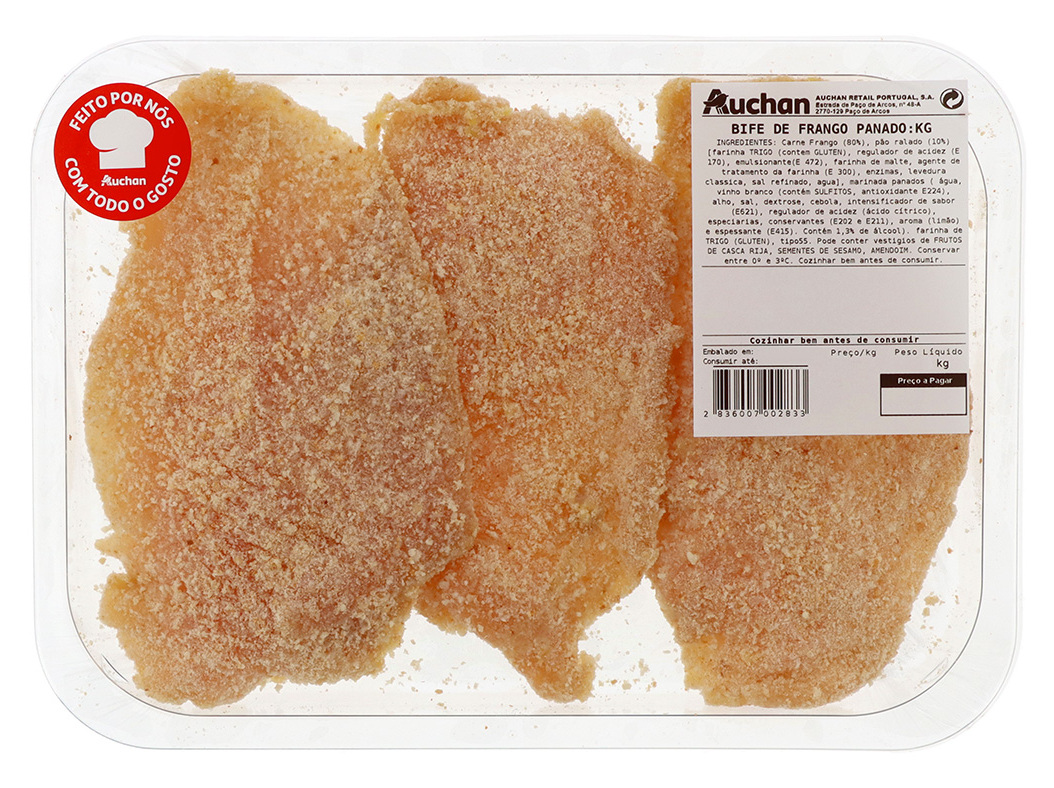 Bife De Frango Panado Kg Auchan