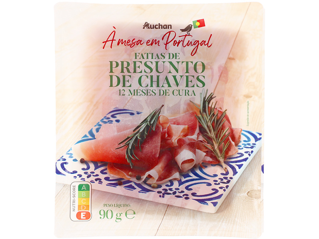 Presunto De Chaves Auchan À Mesa Em Portugal 12 Meses De Cura Fatias 90 G Auchan