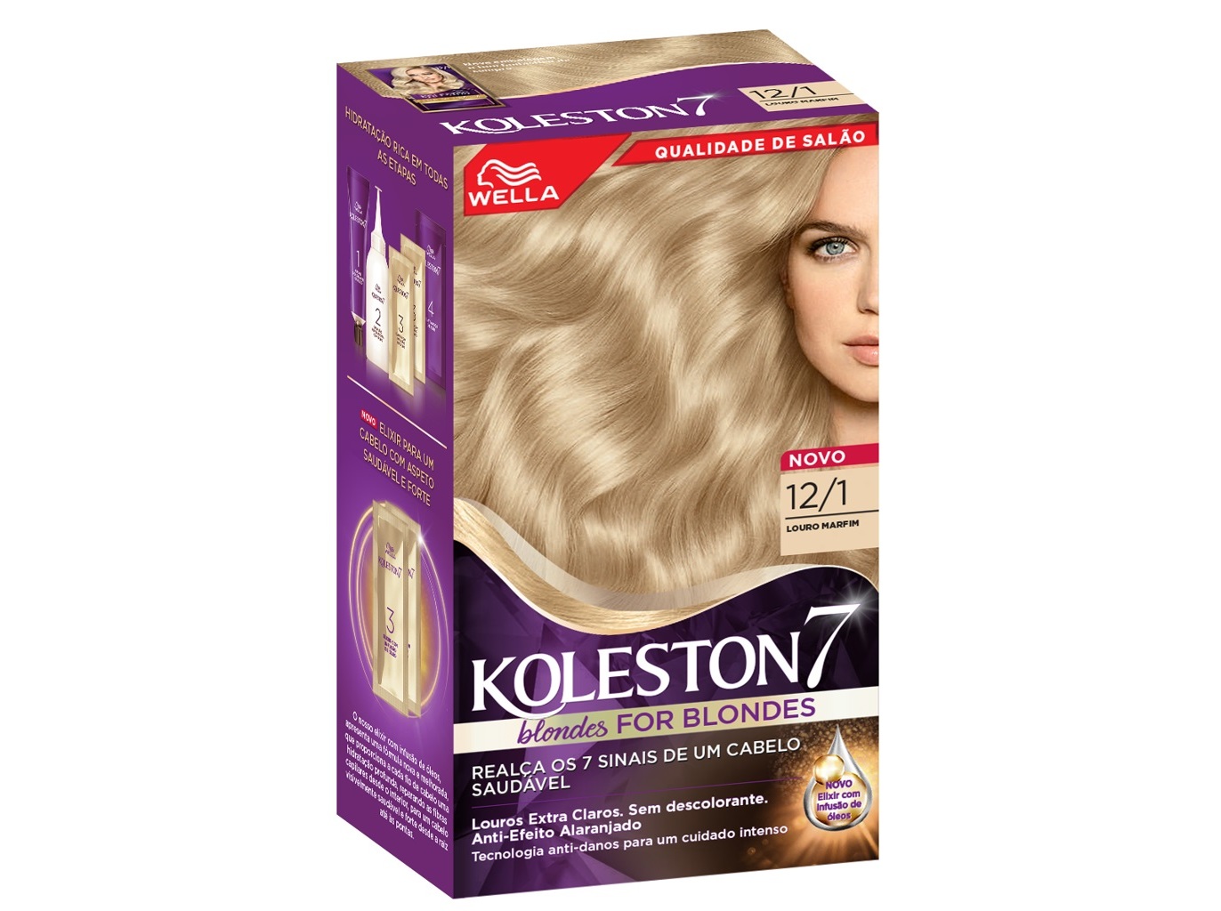 Coloração nº 12/1 louro marfim koleston un