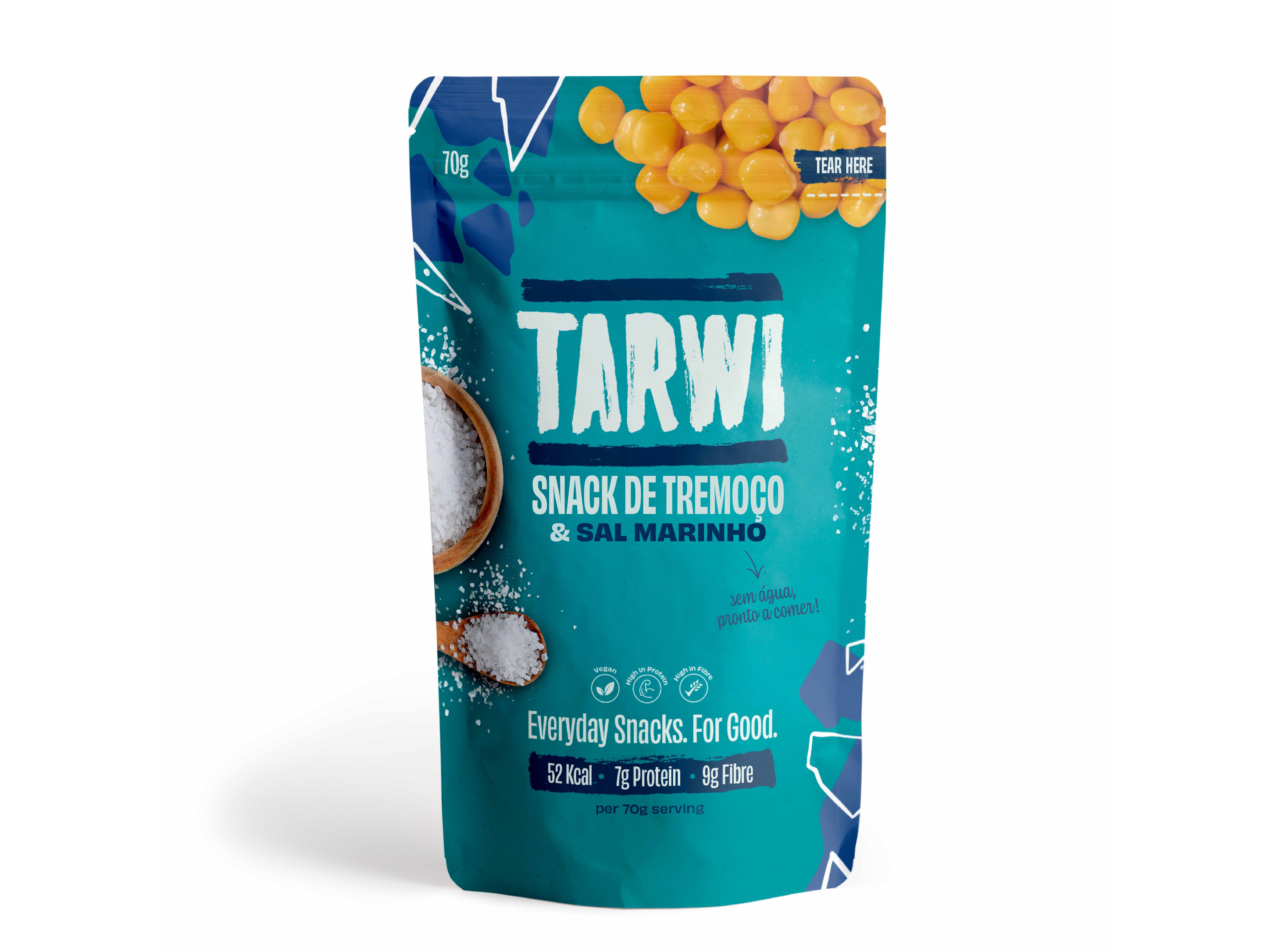 Tremoços Tarwi Marinados Com Sal Marinho 70g Tarwi