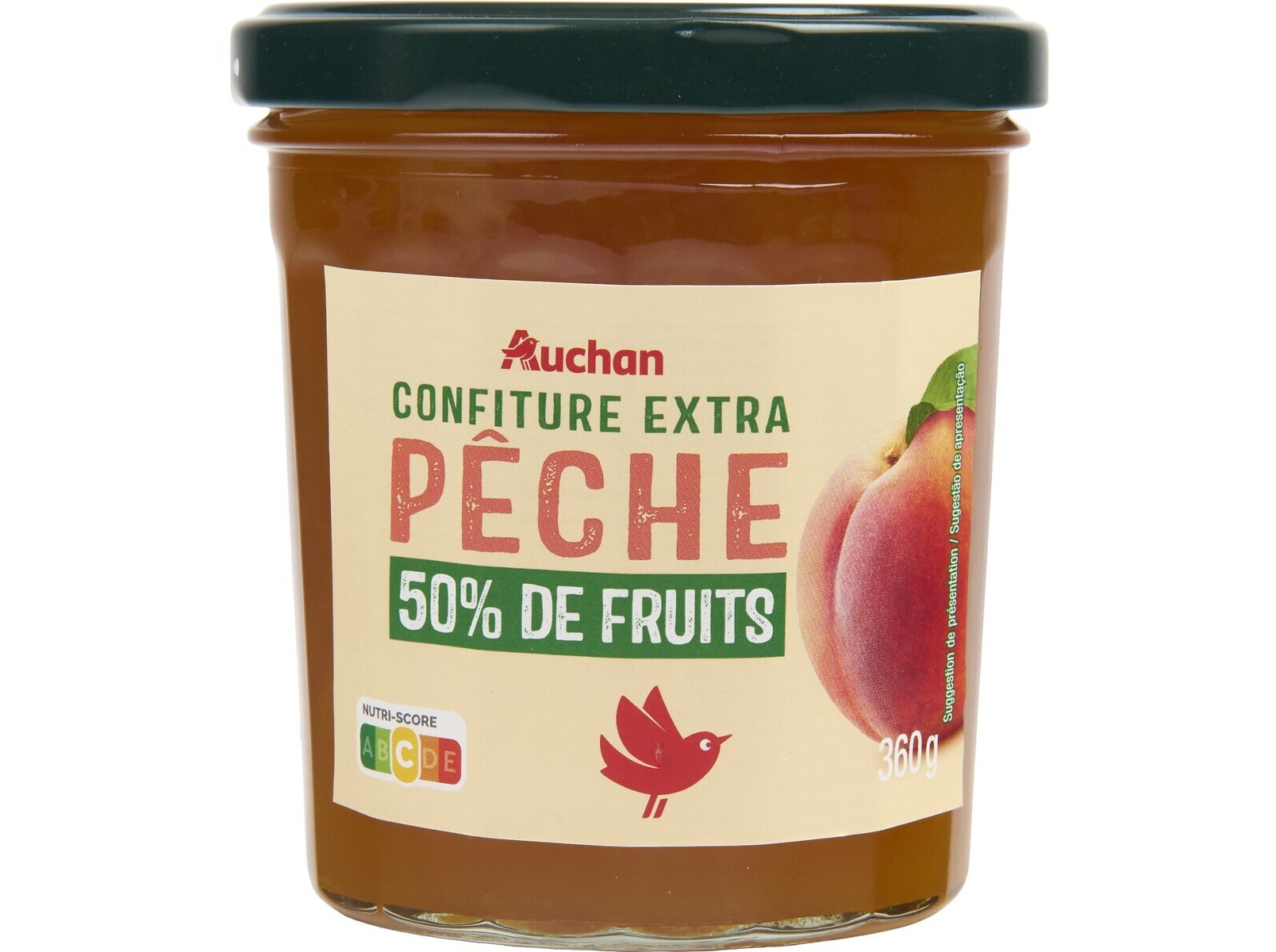 Doce Extra 50% Frutos Auchan Pessego 360g Auchan