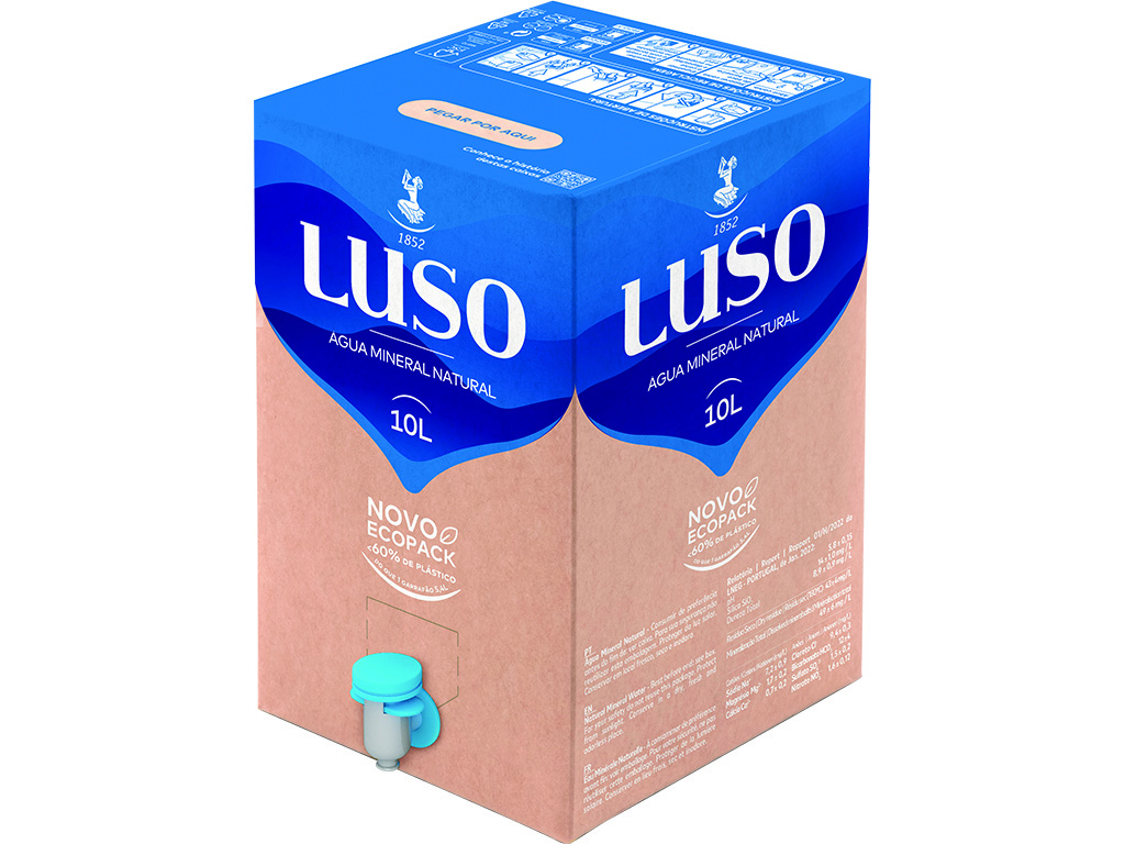 Agua mineral luso ecopack 10l