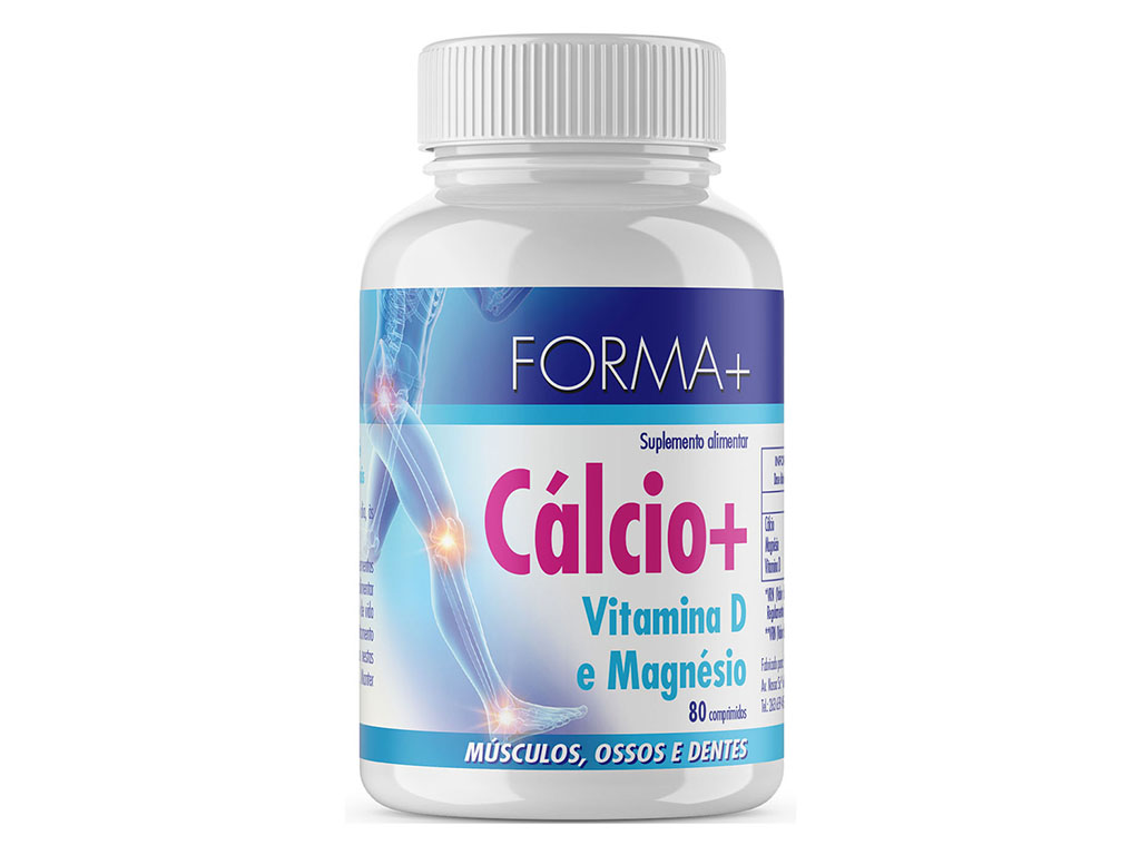 Suplemento Forma+ Cálcio Vitamina D Magnésio 80 Comp Forma+