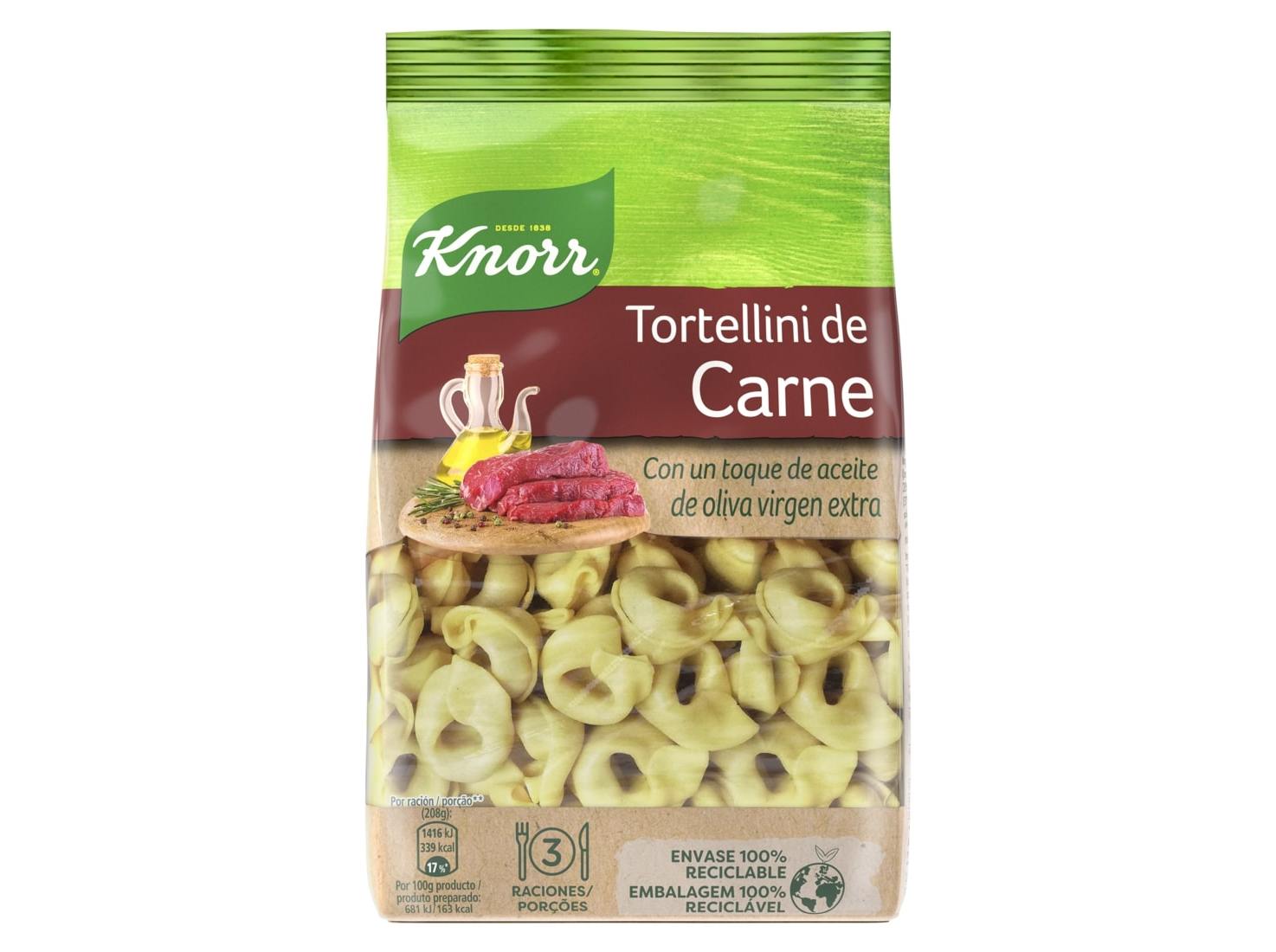 Massa Knorr Recheada Carne 250g Knorr
