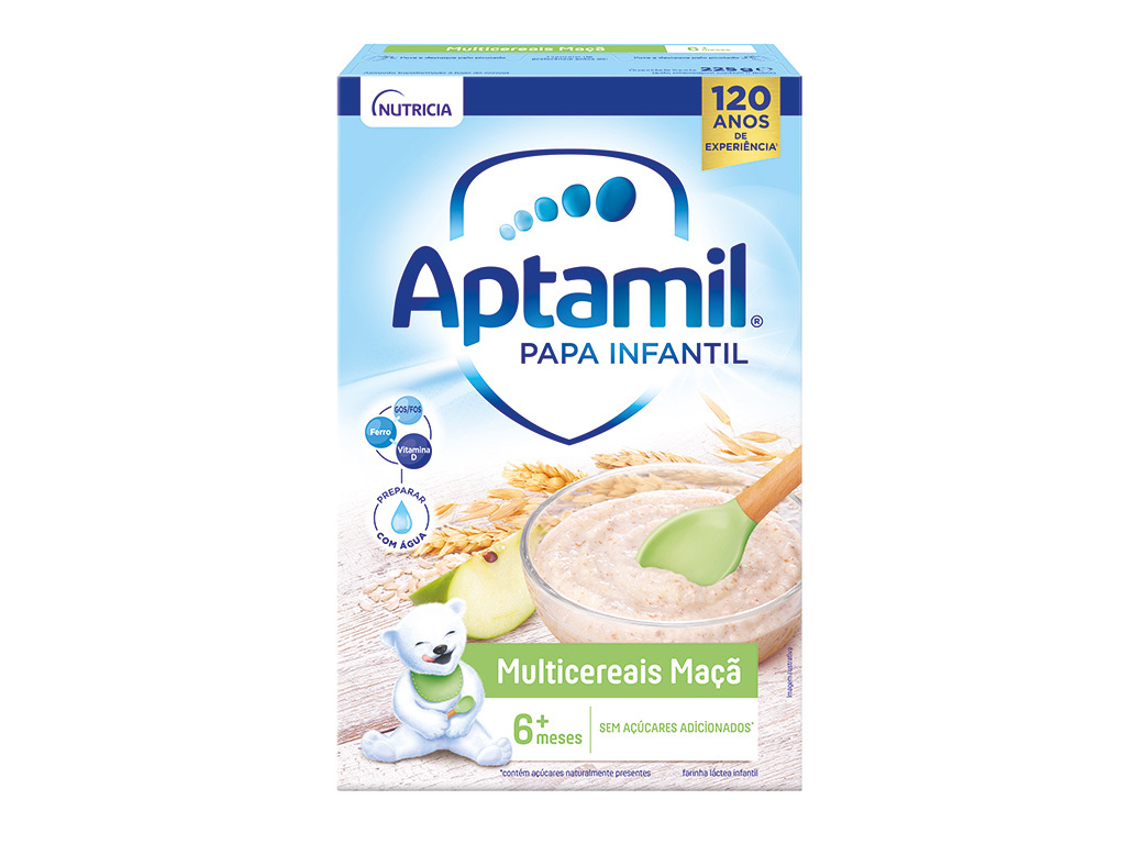 Farinha Láctea Aptamil Multicereais E Maçã 225g Aptamil